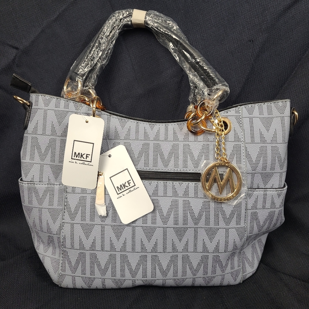 MKF Collection Braylee M Signature Tote bag Top-Handle Faux Leather. New